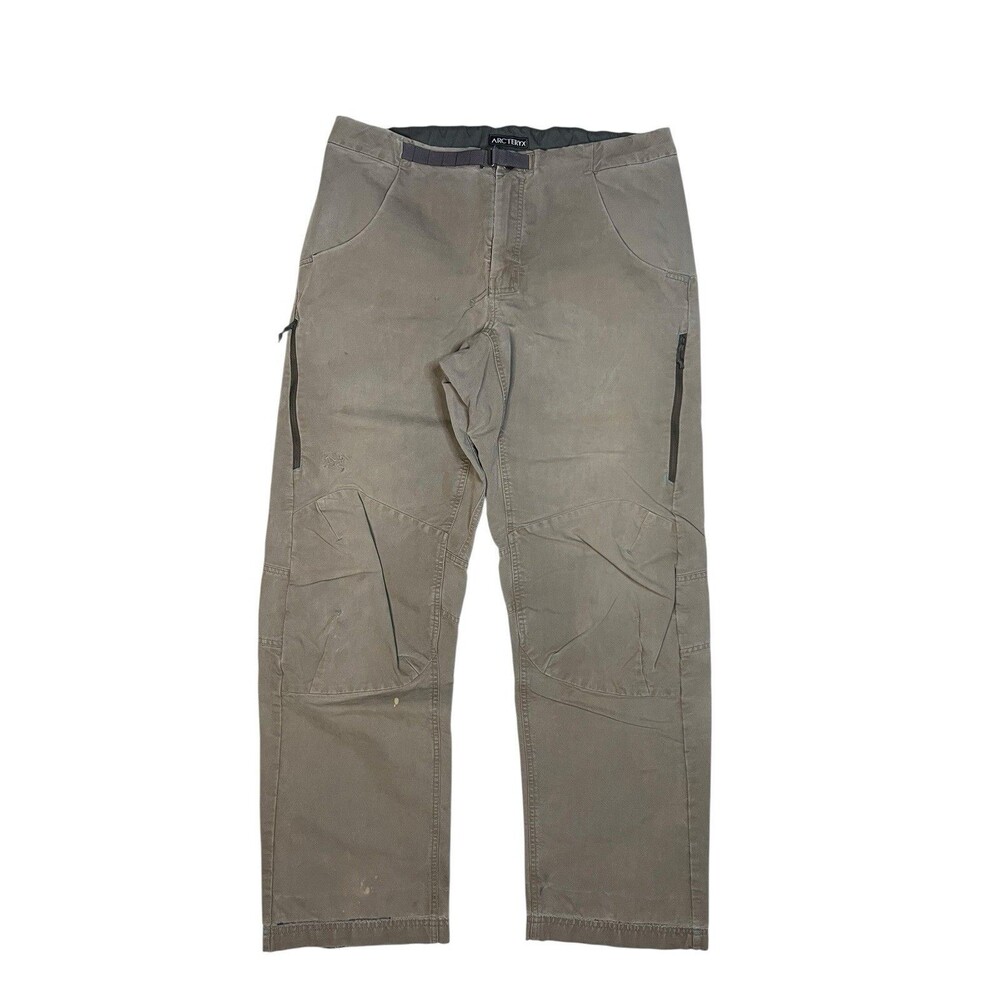 Arc’teryx Stowe Canvas Cargo Pants Men’s 34 Gray Vintage Workwear Utility Baggy